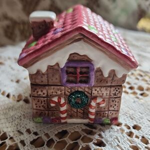 Vtg. Mini Gingerbread Trinket Box/Gift Box